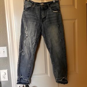 Dear John Relaxed Fit Distressed Gray Jeans